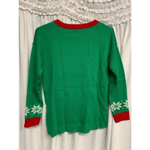 New Directions Petite “Meowy Christmas” Cat Ugly Christmas Sweater – Size PS - Picture 5 of 5